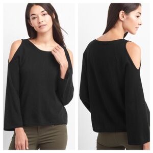 Gap  Cold Shoulder Sweater Boxy Black Large
